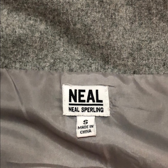 Grey Wool blend jacket Size S - Picture 4 of 4